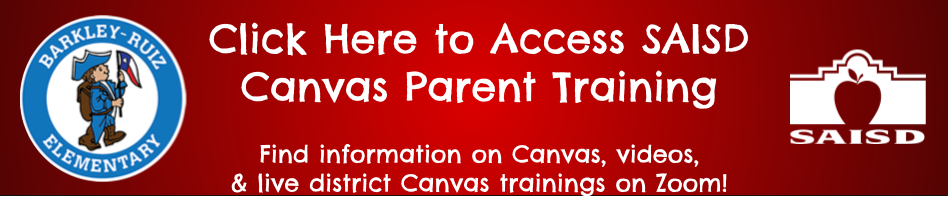 Click here to access SAISD Canvas Parent Training Page